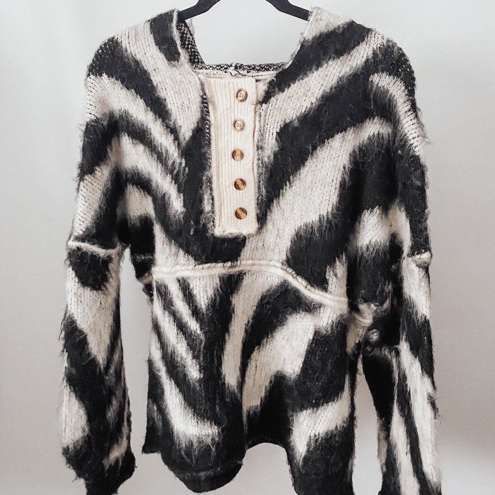 Zebra Print Sweater